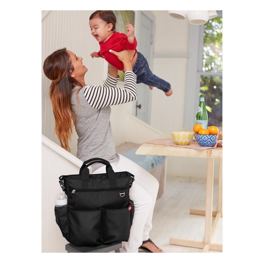 Skip Hop - Bolsa de pañales para cochecito DUO SIGNATURE negra
