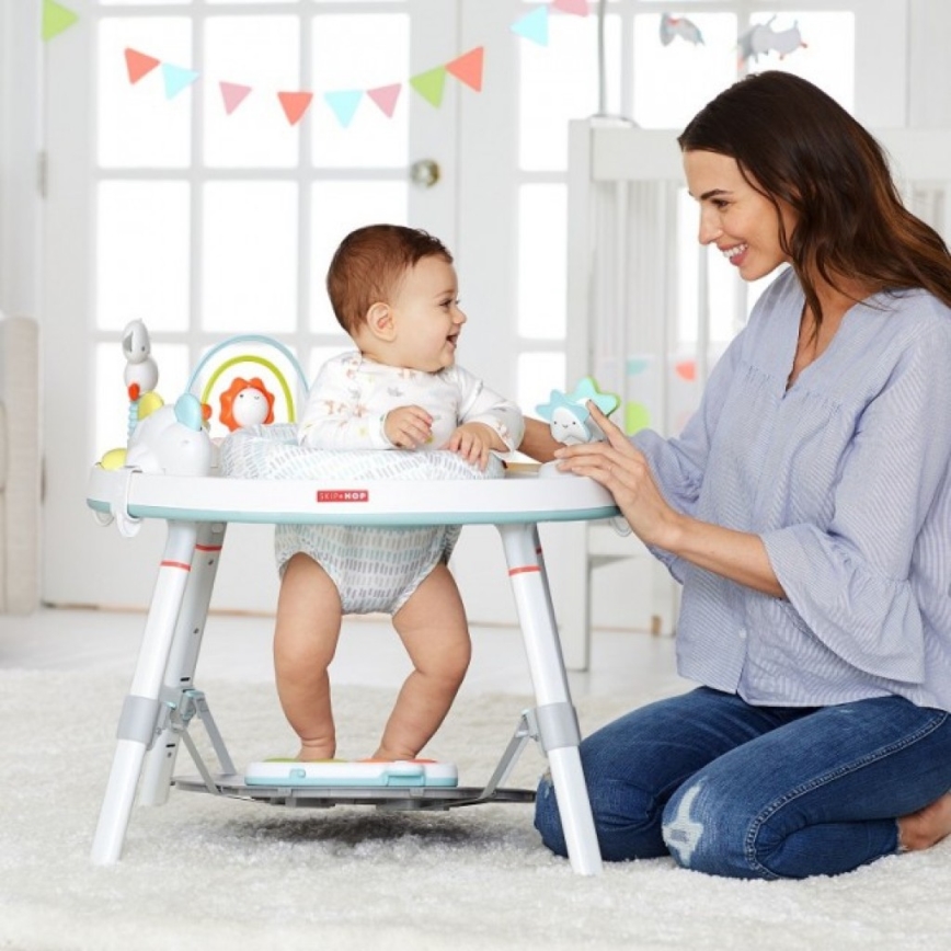 Skip Hop - Centro de actividades infantil 3 en 1 LINING CLOUD, requiere 3 pilas AAA