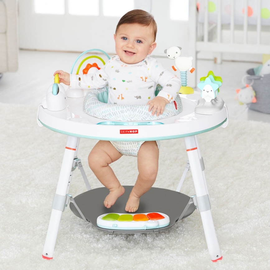 Skip Hop - Centro de actividades infantil 3 en 1 LINING CLOUD, requiere 3 pilas AAA