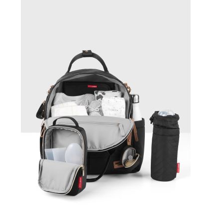 Skip Hop - Mochila cambiadora 6 en 1 SUITE SET para cochecito negra