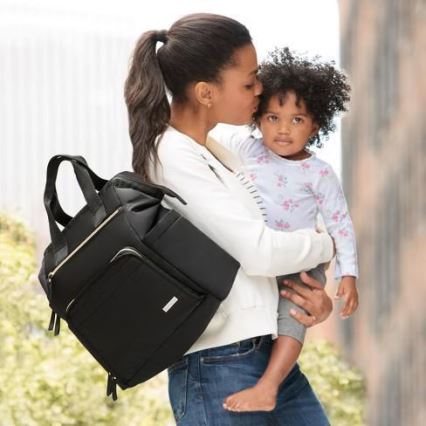 Skip Hop - Mochila cambiadora para cochecito MAINFRAME negra