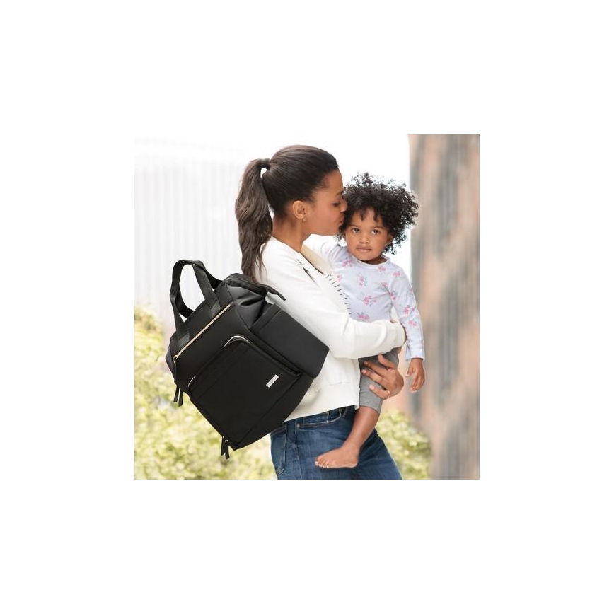 Skip Hop - Mochila cambiadora para cochecito MAINFRAME negra