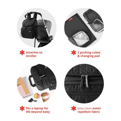 Skip Hop - Mochila cambiadora para cochecito FORMA Chocolate