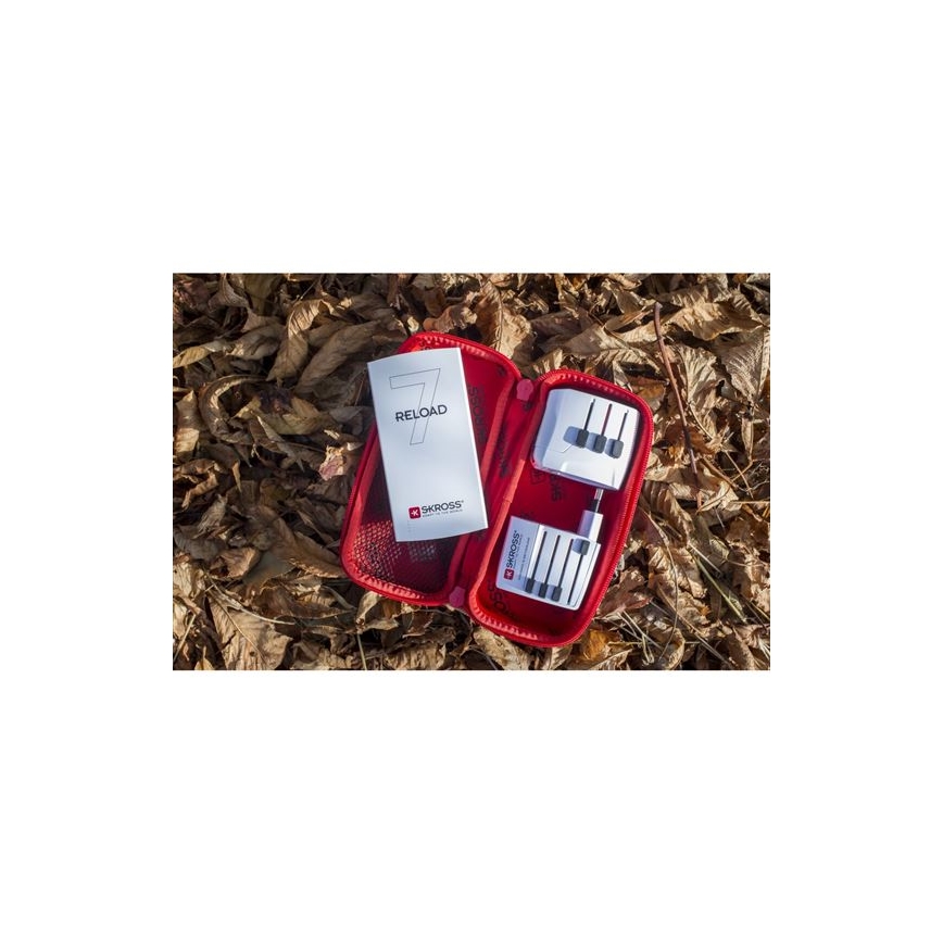 Adaptador de viaje MUV AC con puertos USB A y C, 15 W