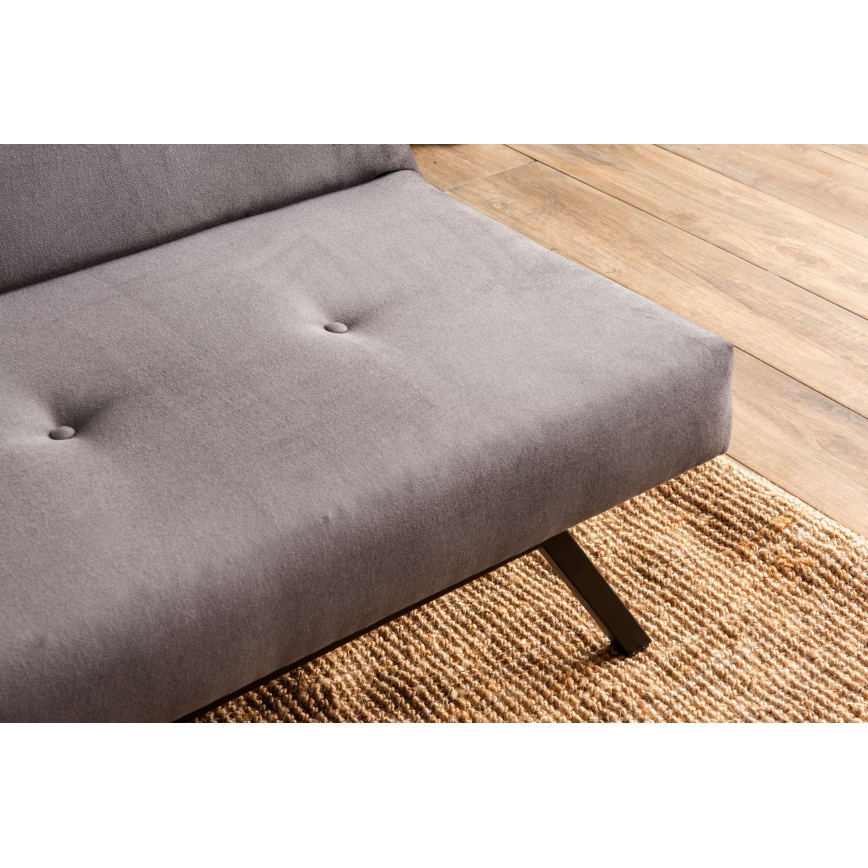 Sofá cama BAKU de 2 plazas, gris