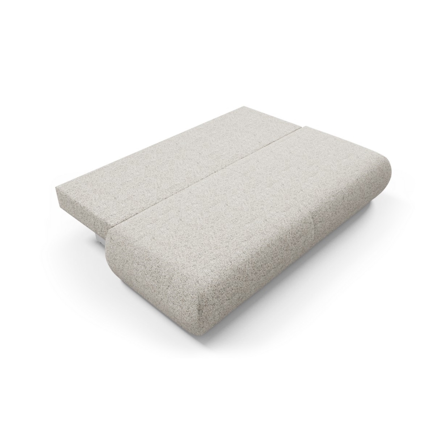 Sofá cama convertible de 3 plazas con espacio de almacenamiento PRATO beige