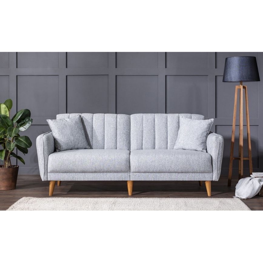 Sofá cama de 2 plazas KITO, gris