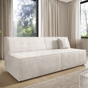 Sofá cama de 3 plazas con arcón TERAMO beige