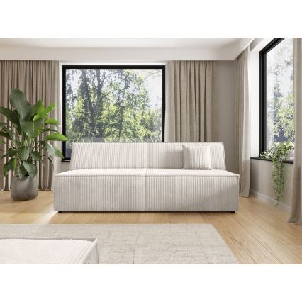 Sofá cama de 3 plazas con arcón TERAMO beige