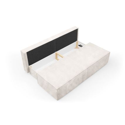 Sofá cama de 3 plazas con arcón TERAMO beige
