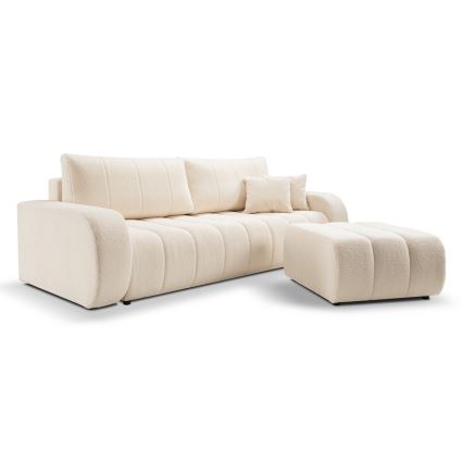 Sofá cama de 3 plazas DESIO beige