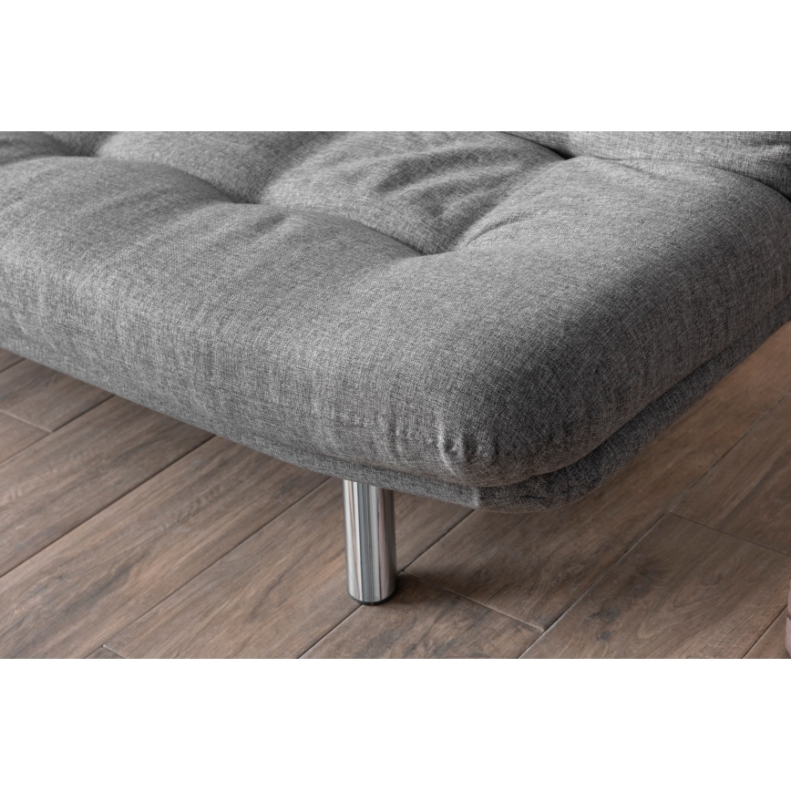 Sofá cama de dos plazas BINA gris claro