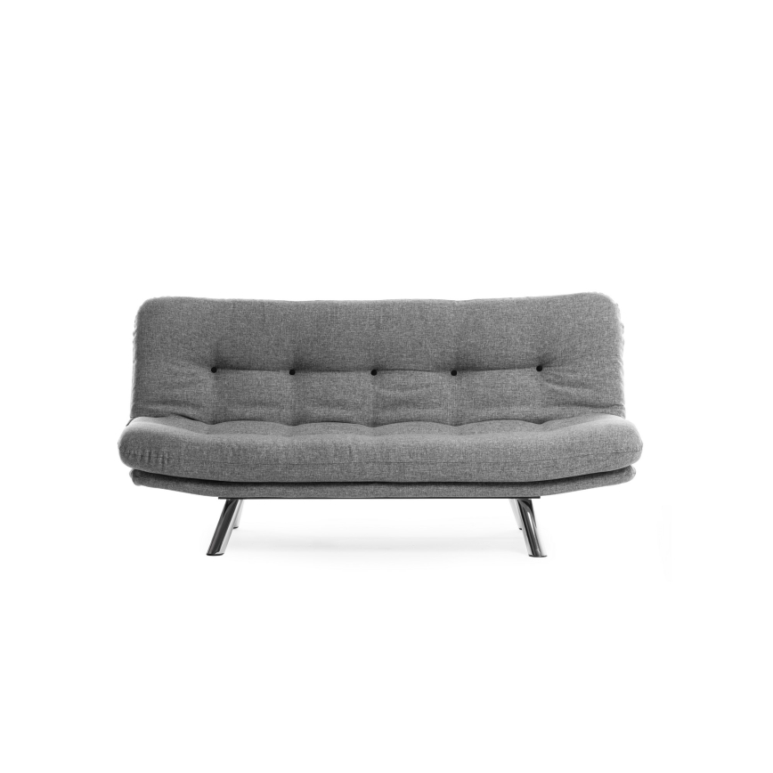 Sofá cama de dos plazas BINA gris claro