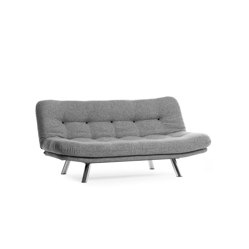 Sofá cama de dos plazas BINA gris claro
