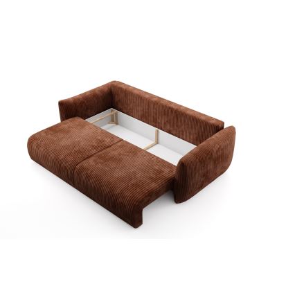 Sofá cama de dos plazas FRIDA marrón