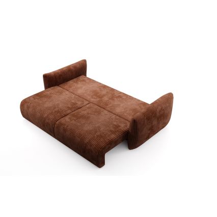 Sofá cama de dos plazas FRIDA marrón