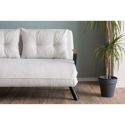 Sofá cama de dos plazas QIRA blanco