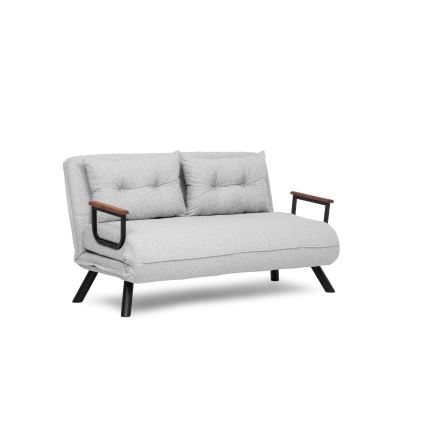 Sofá cama desplegable de 2 plazas QIRA, gris