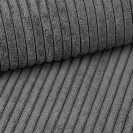 Sofá cama en U SALVADA con esquina universal y arcón, gris oscuro