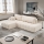 Sofá cama esquinero en L DESIO con arcón, orientación izquierda, beige