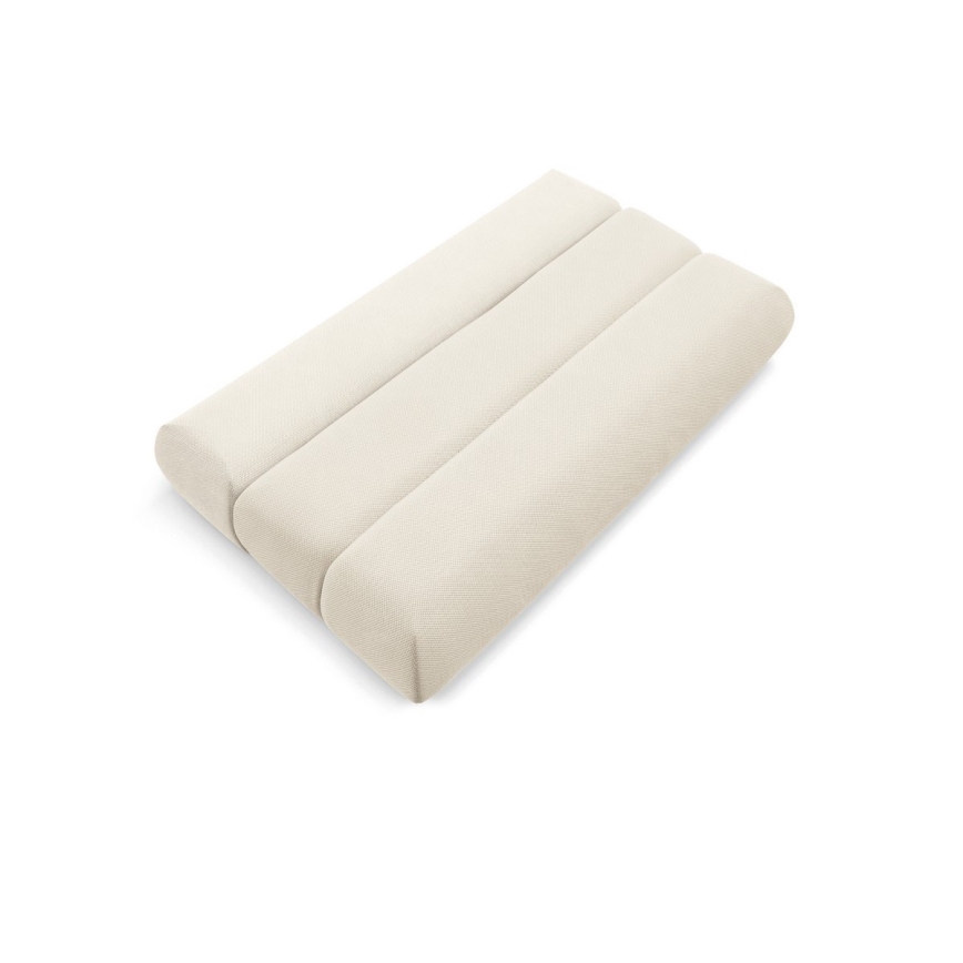Sofá cama FANO de tres plazas, color crema