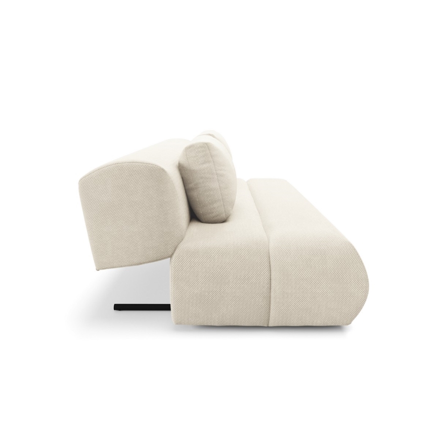 Sofá cama FANO de tres plazas, color crema