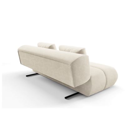 Sofá cama FANO de tres plazas, color crema