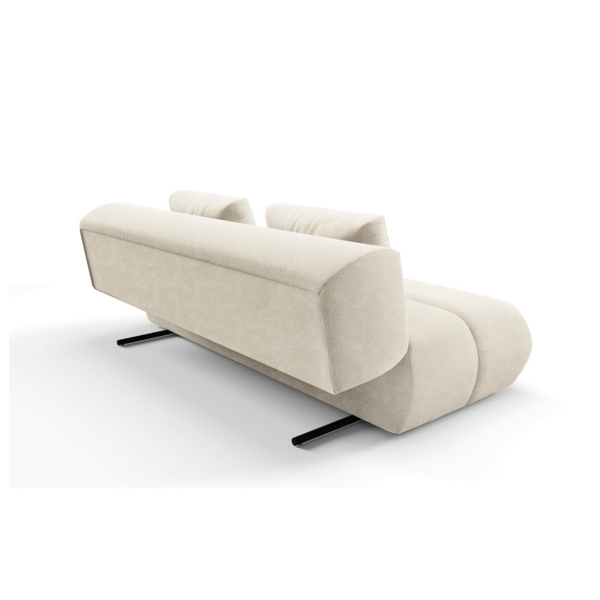 Sofá cama FANO de tres plazas, color crema