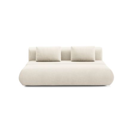 Sofá cama FANO de tres plazas, color crema