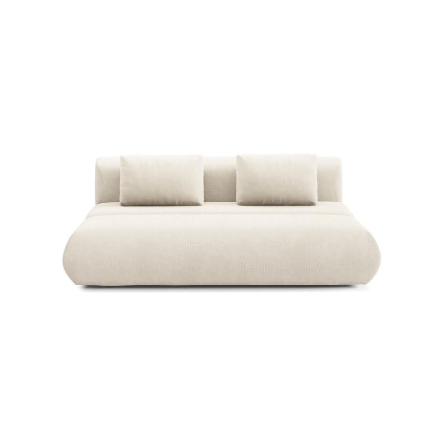 Sofá cama FANO de tres plazas, color crema