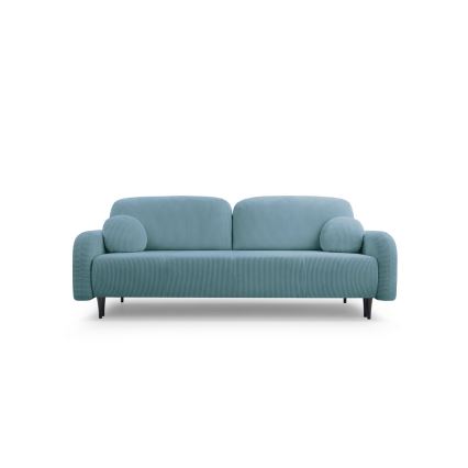 Sofá cama tapizado de 3 plazas CLOUDY turquesa