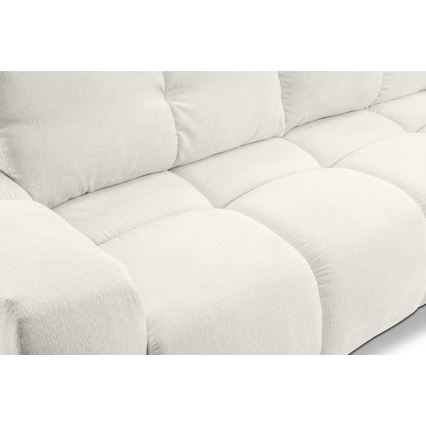 Sofá cama tapizado de 3 plazas con arcón ALMADA beige