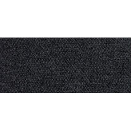 Sofá cama tapizado en U OXFORD, versátil y convertible, negro/gris