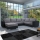 Sofá cama tapizado en U YORK, reversible, gris/negro