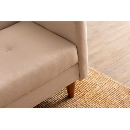Sofá de 2 plazas NARA crema/beige