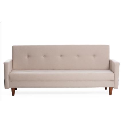 Sofá de 2 plazas NARA crema/beige