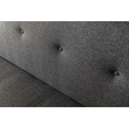 Sofá de dos plazas LOKO gris oscuro