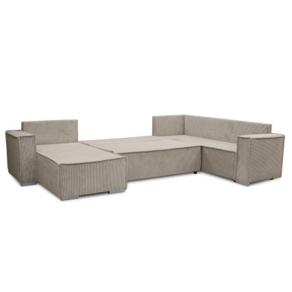 Sofá esquinero convertible en U LONDON beige