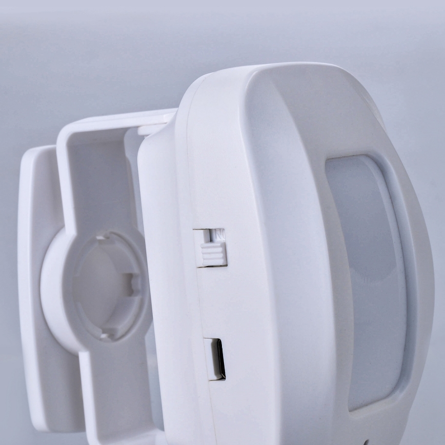 Alarma 230V con sensor de movimiento inalámbrico 3xAAA/5V blanco