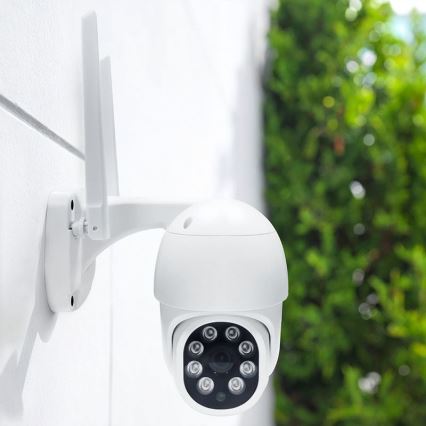 Cámara exterior inteligente con sensor 2K (3 MP), IP65, Wi-Fi y compatible con Tuya