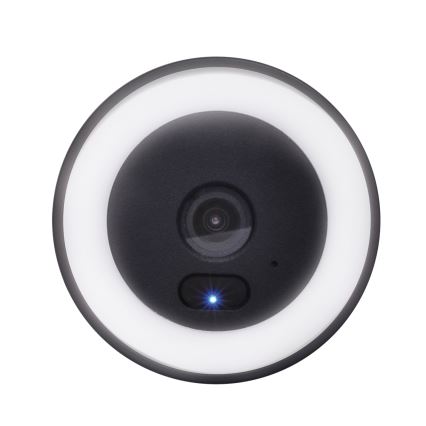 Cámara exterior LED con iluminación integrada, 12V, 1536p, Wi-Fi Tuya, IP65