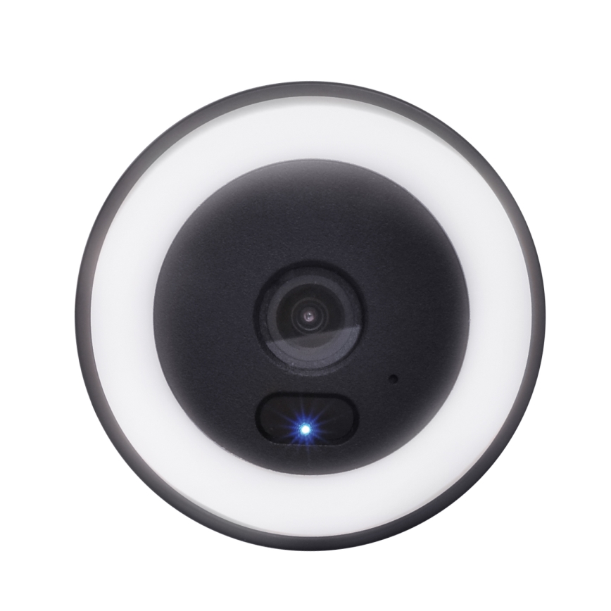 Cámara exterior LED con iluminación integrada, 12V, 1536p, Wi-Fi Tuya, IP65