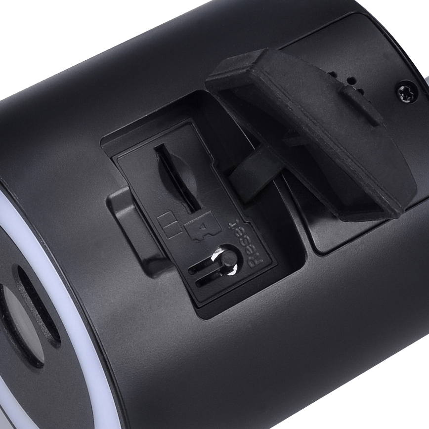 Cámara exterior LED con iluminación integrada, 12V, 1536p, Wi-Fi Tuya, IP65