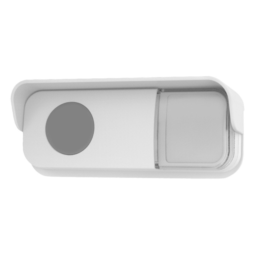 Timbre inalámbrico con enchufe integrado 230V + 2x botón IP56 blanco