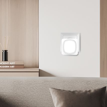 Timbre inalámbrico de enchufe con iluminación LED 230V IP56 blanco