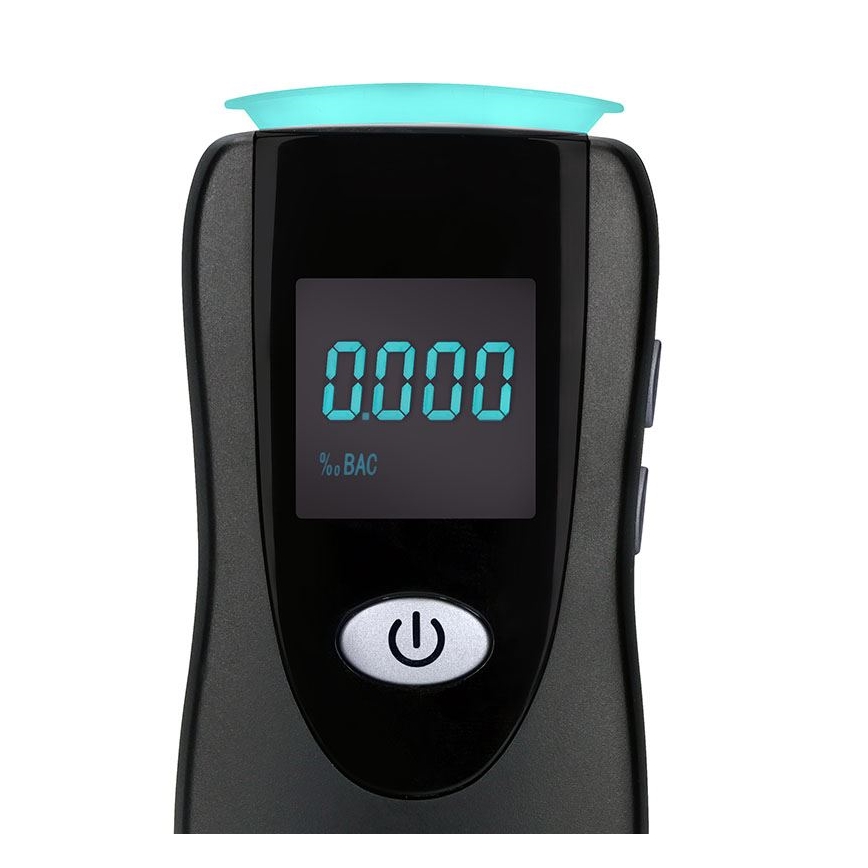 Alcoholímetro profesional sin contacto con sensor de celda de combustible, 0,0 - 5,0‰ BAC, sensibilidad 0,08‰, 3xAA