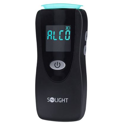 Alcoholímetro profesional sin contacto con sensor de celda de combustible, 0,0 - 5,0‰ BAC, sensibilidad 0,08‰, 3xAA