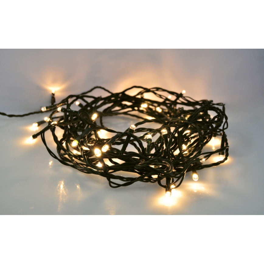 Cadena de luces navideñas LED exterior 500xLED /230V IP44 50m blanco cálido