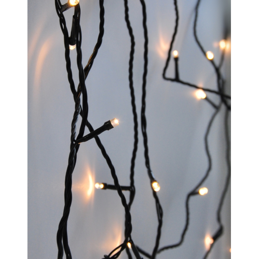 Cadena de luces navideñas LED exterior 500xLED /230V IP44 50m blanco cálido