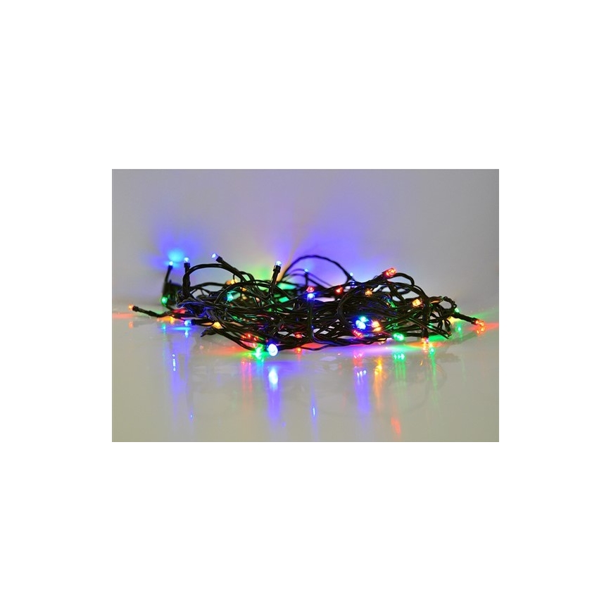 Guirnalda LED para exterior 100 LEDs/8 funciones 13 m IP44 multicolor
